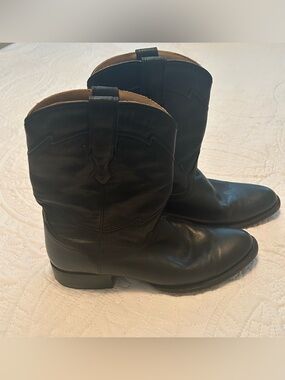 Cuero The Eastwood Black Leather Cowboy Boots